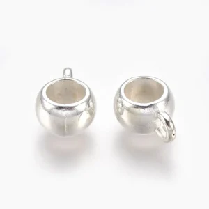 Bail 8x5mm zilver