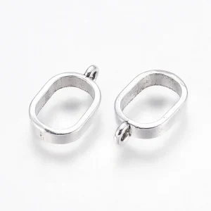 Bail ovaal 10x16mm zilver
