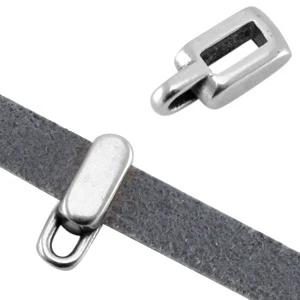 Bail schuiver met oog rechthoek DQ 5mm zilver