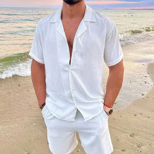 Overhemd met Korte Mouwen en Shorts - Tweedelige Zomerset