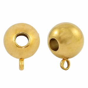 RVS kralen met oog 10mm Goud
