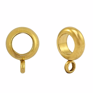 RVS kralen met oog 8mm Goud - Afbeelding 2