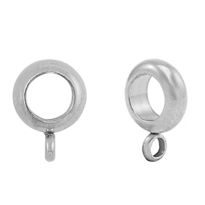 RVS kralen met oog 8mm Zilver