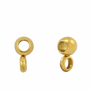 RVS kralen met oog 4mm Goud