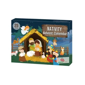 Adventskalender – Kerststal Adventskalender met 24 Hars Miniaturen van de Heilige Familie