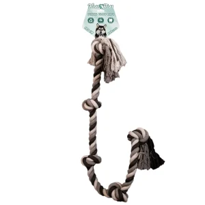 Floss & Toss Dental Rope 5 Knot – XXL Flostouw met Vijf Knopen voor Grote Honden