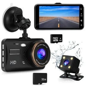 RoadGuard - Auto Dashcam voor Voorkant en Achterkant met Night Vision
